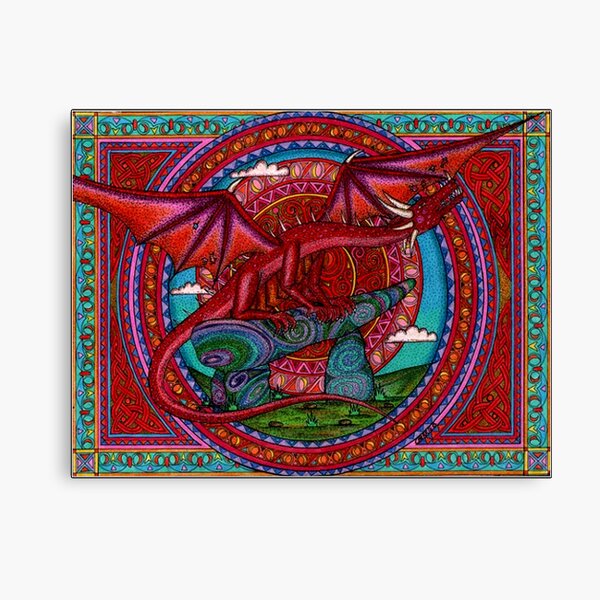 Red Dragon Sunrise Canvas Print