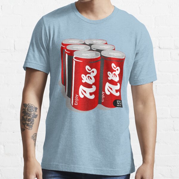 "Six Pack of Abs Six Pack Workout Abs Joke" Tshirt for Sale by