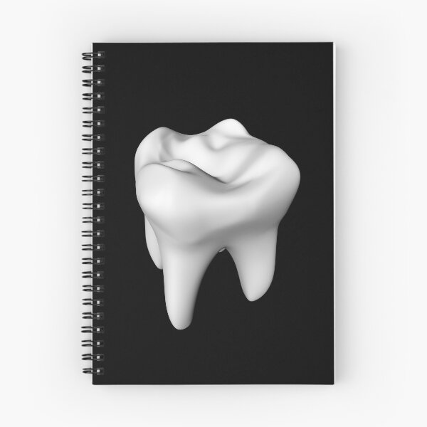 Item preview, White Tooth Black Background Poster For Dentist designed and sold by dentalart.