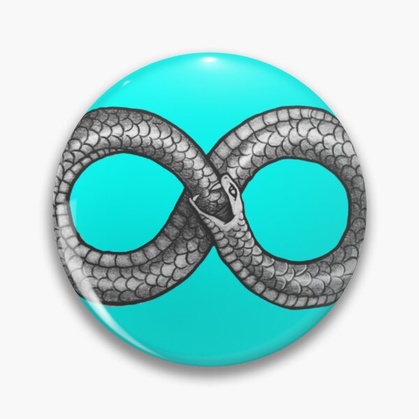 Item preview, Ouroboros Neon Blue designed and sold by OrpheusPo.