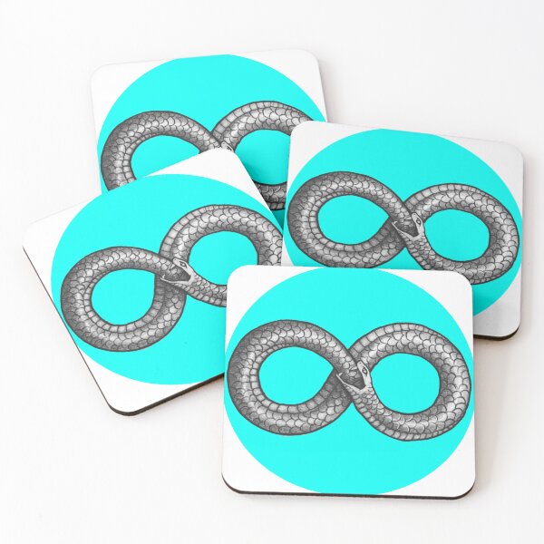 Item preview, Ouroboros Neon Blue designed and sold by OrpheusPo.