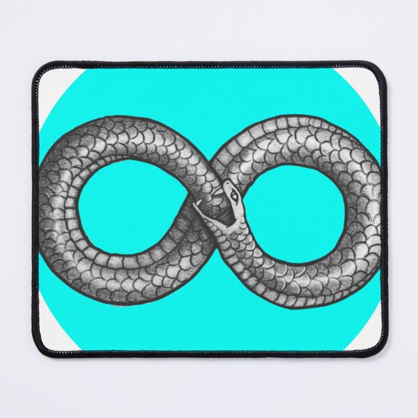 Item preview, Ouroboros Neon Blue designed and sold by OrpheusPo.