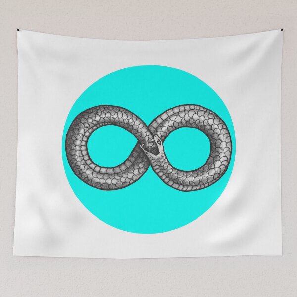 Item preview, Ouroboros Neon Blue designed and sold by OrpheusPo.