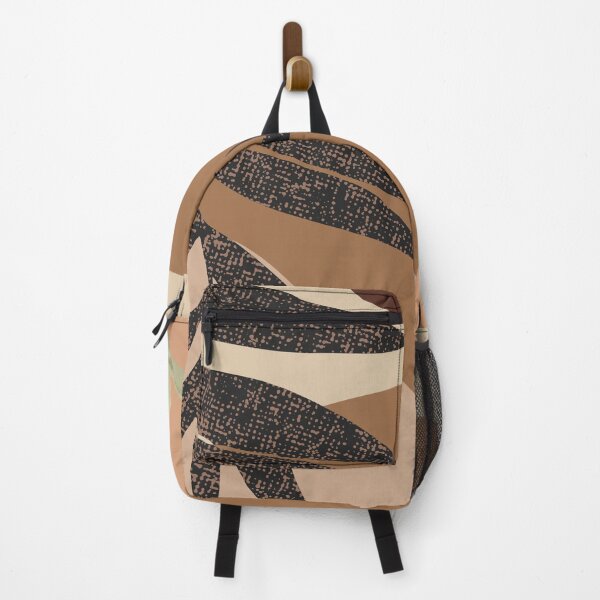 Artikelvorschau, Minimal Modern Abstract Shapes Black Leaves Warm Tones Design entworfen und verkauft von zedonee.
