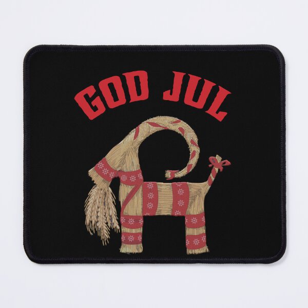 Item preview, God Jul Merry Christmas Julbock Straw Goat designed and sold by funnytshirtemp.