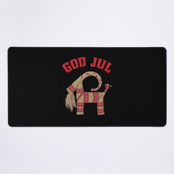 Item preview, God Jul Merry Christmas Julbock Straw Goat designed and sold by funnytshirtemp.