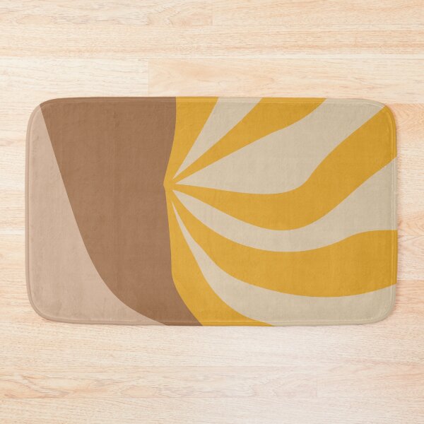 Artikelvorschau, Minimal Modern Abstract Shapes Orange Leaves Warm Tones Design entworfen und verkauft von zedonee.