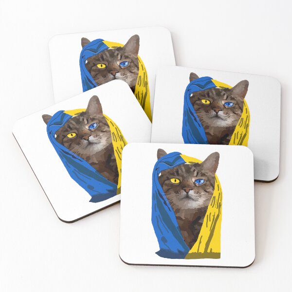 Item preview, Ukraine Cat Stepan Ukrainian Flag Eyes Pride Ukraine designed and sold by Aide.
