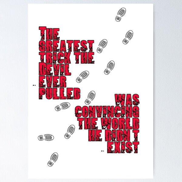 Digital Print Usual Suspects Poster Movie Quote Keyser Soze -  Finland