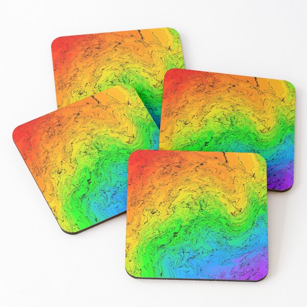 Item preview, Rainbow melting textile designed and sold by FrickinFreckled.