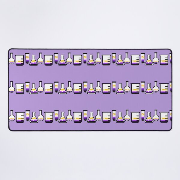 Item preview, Non binary Flag Lab Glassware designed and sold by studiousmage.