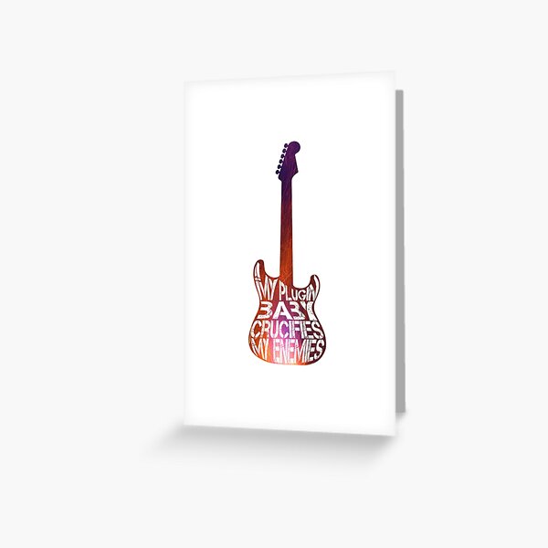 Muse Plugin Baby - Gitarre Grußkarte