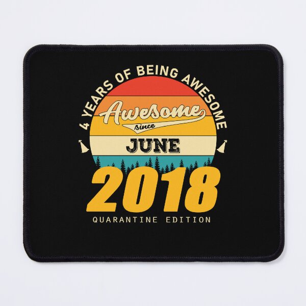 Item preview, 2018 Quarantine Edition June 4 Years Of Being Awesome designed and sold by GeneTonia0307.
