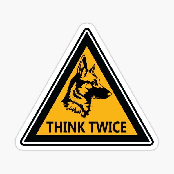 Caution Blind Dog Aluminum Dog Sign or Sticker 