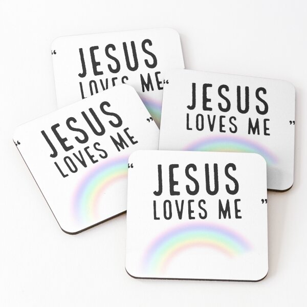 Aperçu de l'œuvre Jesus Loves Me Rainbow créée et vendue par Marnie's Creations .