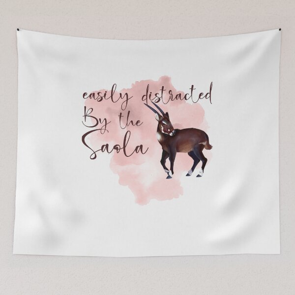 Item preview, Easily Distracted by the Saola designed and sold by ErmessThiings.