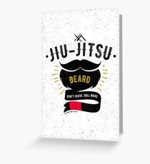 Jiu-jitsu beard Greeting Card