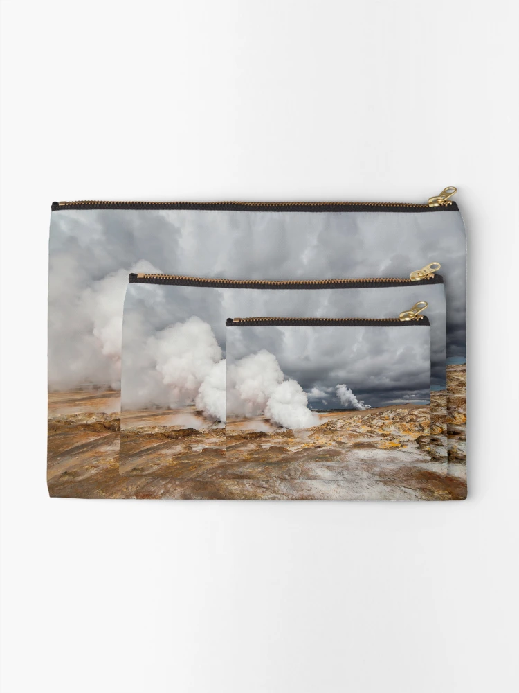Thumbnail 2 of 4, Zipper Pouch, Geothermal Area designed and sold by Ragnarsson.