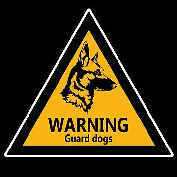 German Shepherd Security, Dog Sign, Jigsaw Puzzle