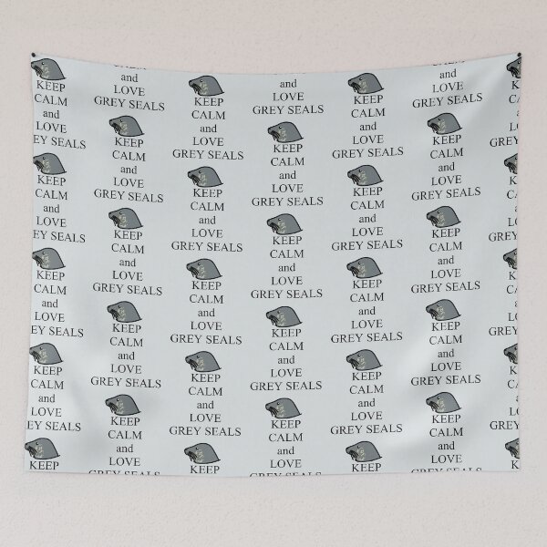 Item preview, Keep calm and love grey seals designed and sold by rainbowcho.
