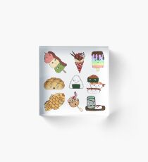 Food Food Food Yummy Food - Japanese food collection Acrylic Block