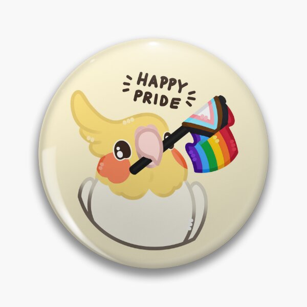 Item preview, Happy Pride Cockatiel designed and sold by catyart.