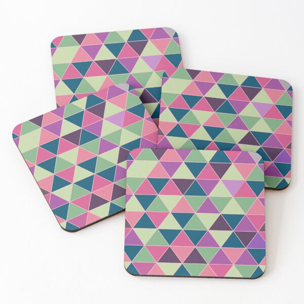 Item preview, Multicolor triangles pattern designed and sold by cutecrazytshirt.