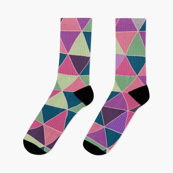 Item preview, Multicolor triangles pattern designed and sold by cutecrazytshirt.