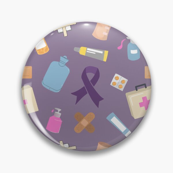 Item preview, Hidradenitis Suppurativa Awareness Ribbon First Aid Supplies Pattern designed and sold by PridePositivity.