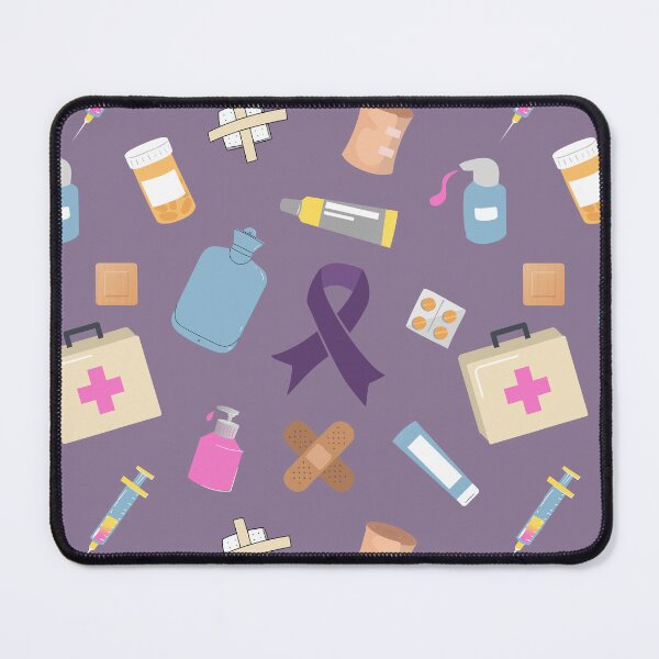 Item preview, Hidradenitis Suppurativa Awareness Ribbon First Aid Supplies Pattern designed and sold by PridePositivity.