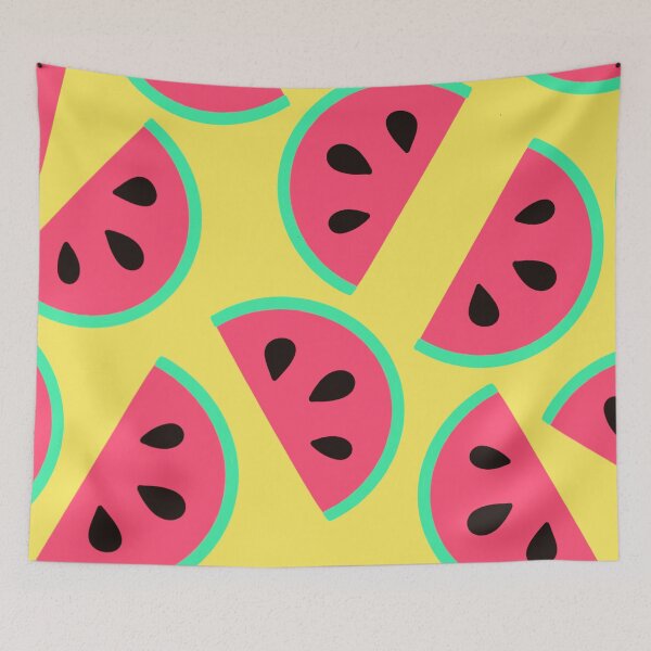 Artikelvorschau, Yellow wallpaper Watermelon entworfen und verkauft von FlipThePaige.