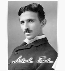 TESLA, Nikola Tesla, Genius, Electric, Electricity, AC, Poster