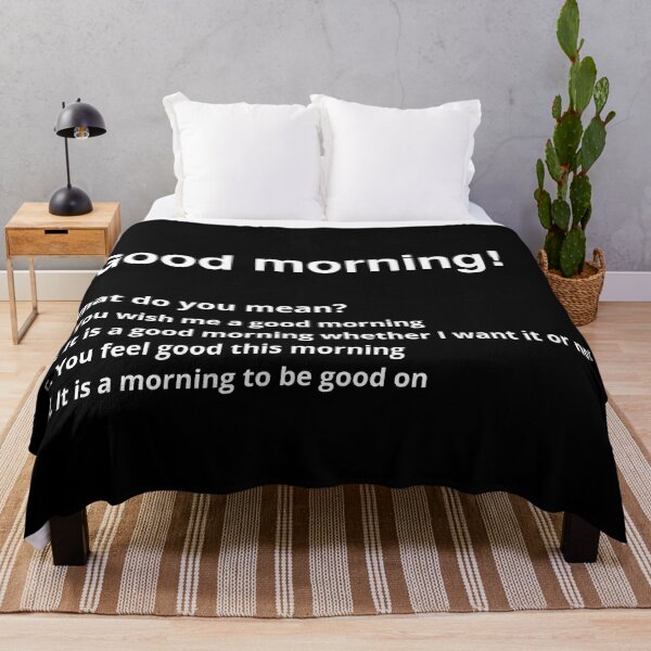 Item preview, Bilbo Good Morning - Black designed and sold by Tolkienian.