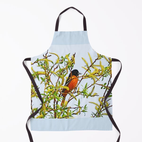 Item preview, Baltimore Oriole Hiding Among The Catkins designed and sold by Deb Oppermann.