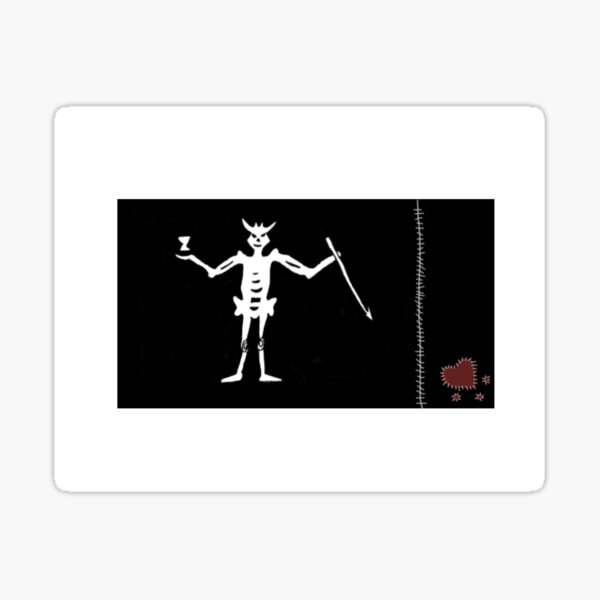 Our Flag Means Death Blackbeard Flag 1 Sticker For Sale By Bellgra Redbubble
