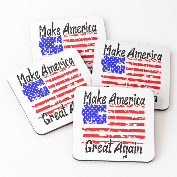 Item preview, MAKE AMERICA GREAT AGAIN Baseball ¾ Sleeve  designed and sold by HappyTeaShirt.