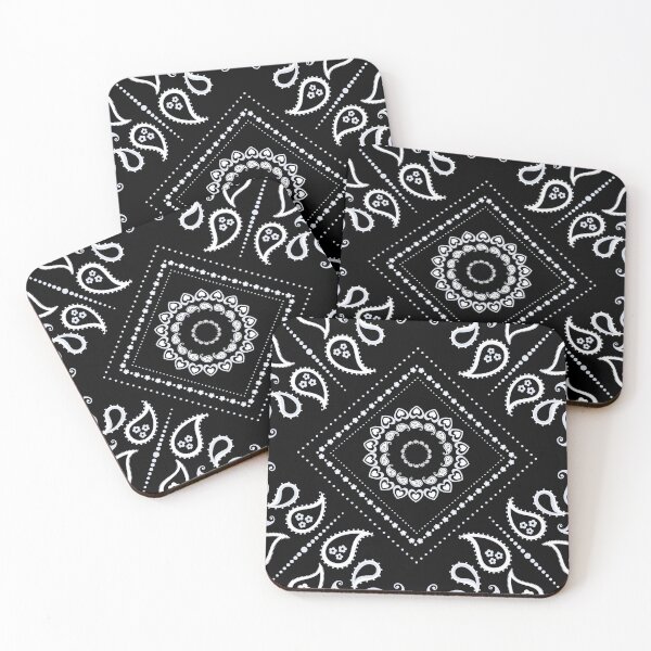 Item preview, Black and White Bandana Dress Vintage Print designed and sold by ClaudiaFlores.
