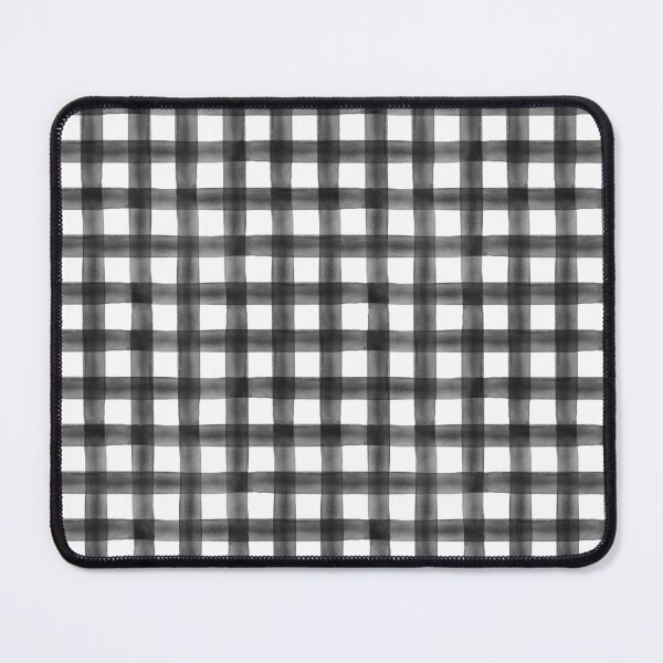 Item preview, Watercolor plaid - black designed and sold by littlearrow.