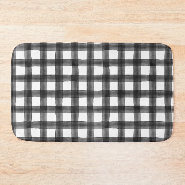 Item preview, Watercolor plaid - black designed and sold by littlearrow.