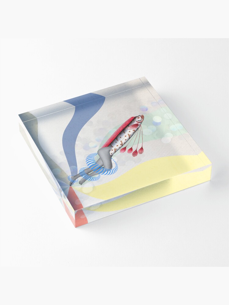Alternate view of Rising in Pisces Acrylic Block