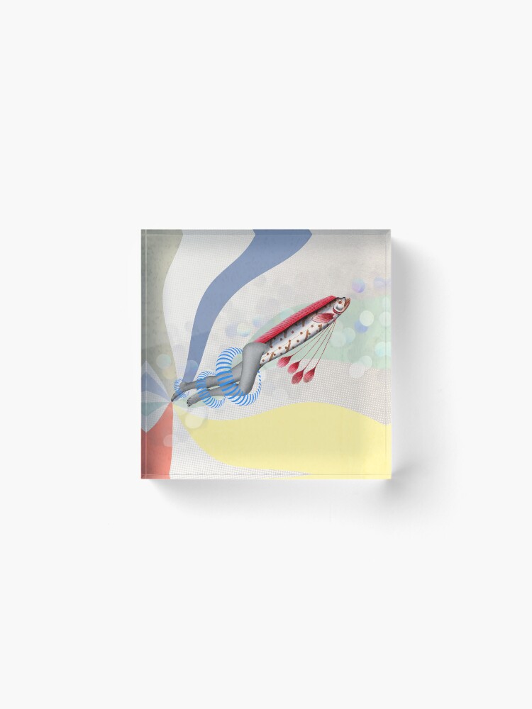 Alternate view of Rising in Pisces Acrylic Block