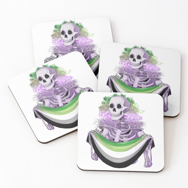 Aperçu de l'œuvre Aromantic Pride Skeleton créée et vendue par StarSketchMEH.