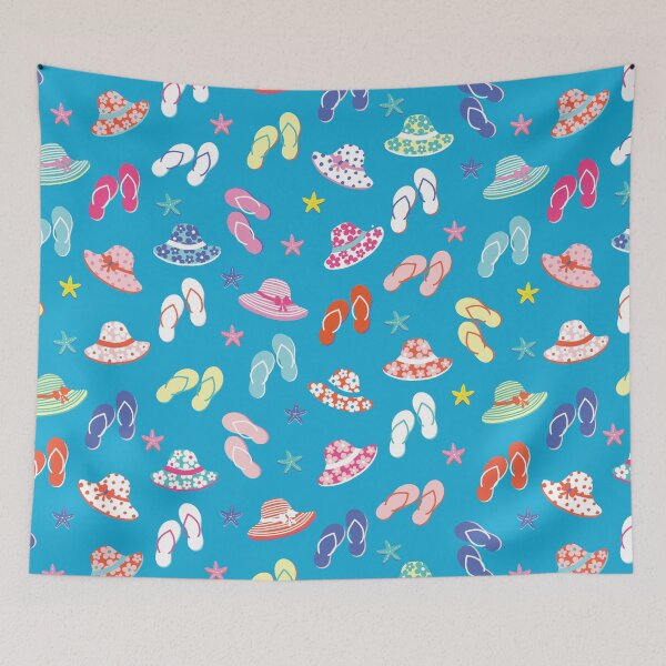 Item preview, summer beach pattern designed and sold by inkbearblue.