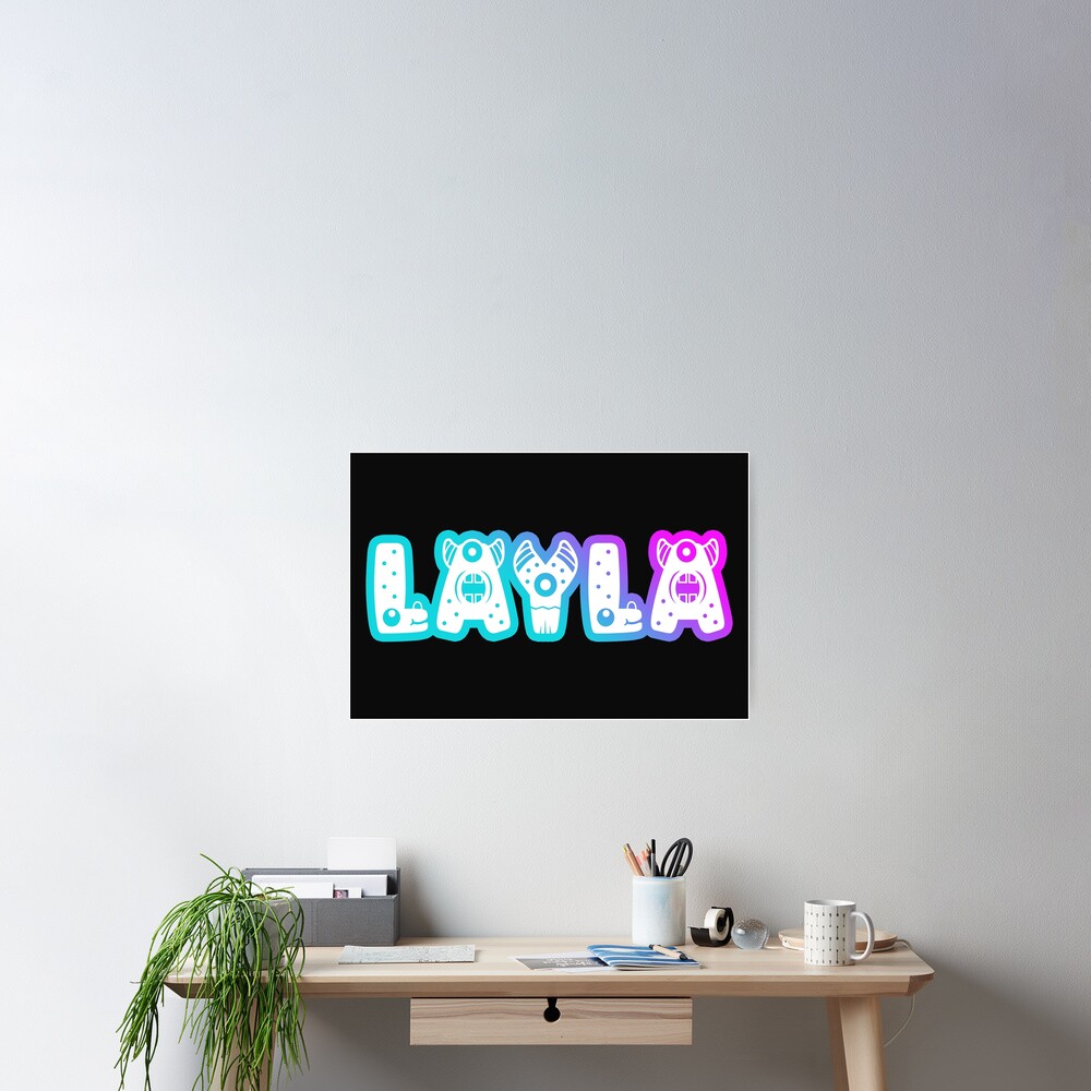 Monster LAYLA Kawaii Design Layla Poster