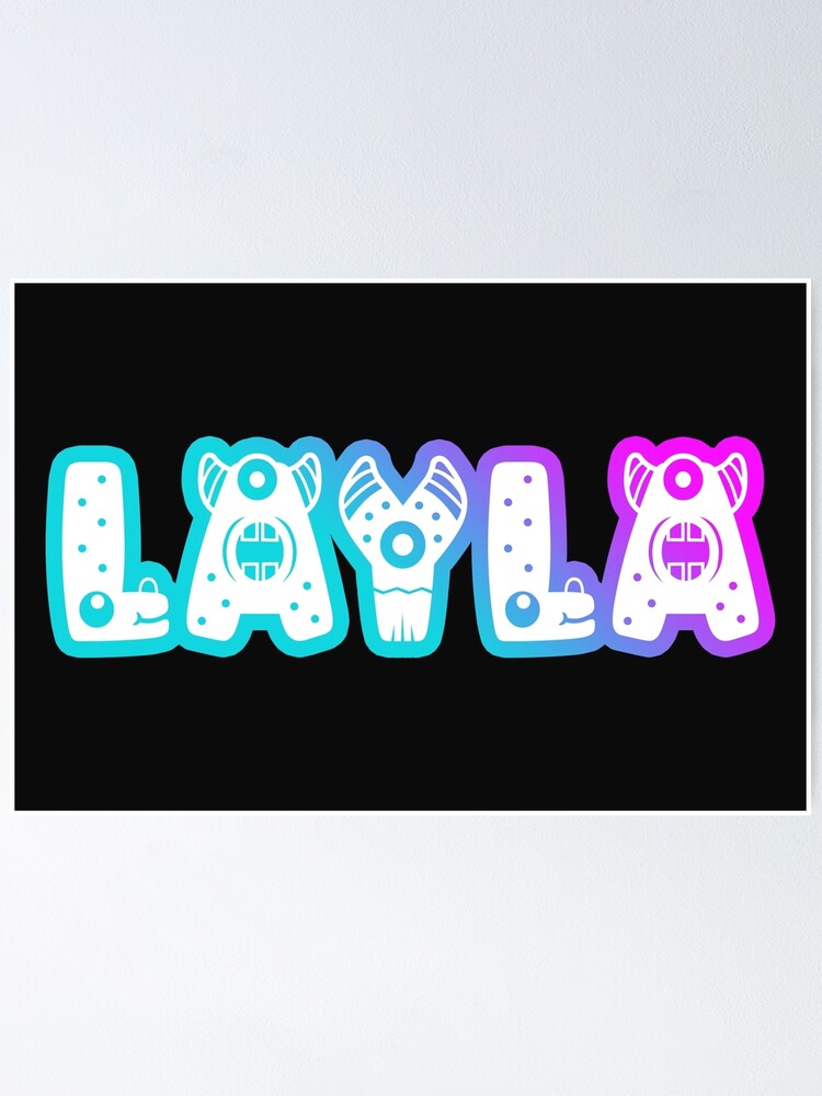 Monster LAYLA Kawaii Design Layla Poster