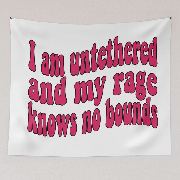 Item preview, I Am Untethered and my Rage Knows No Bounds! Always Sunny In Philadelphia inspired Life, Love, Quotes, Typography. designed and sold by retro10.