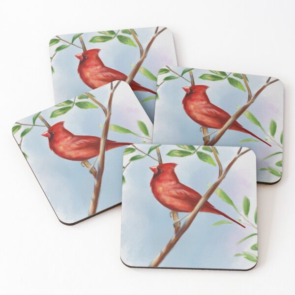 Item preview, Red Cardinal Sitting on a Branch designed and sold by TorstenArt.