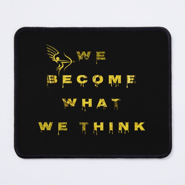 Item preview, We become what we think..., words with pattern by Marina Daniluka designed and sold by MariDaniArt.