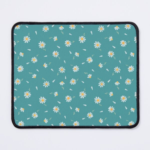 Item preview, Daisy pattern, Teal ditsy floral pattern  designed and sold by RoseMaryWP.