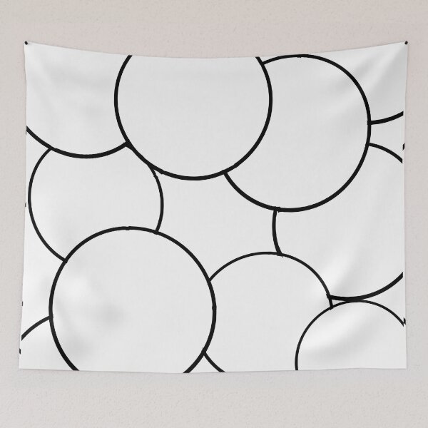 Item preview, Black Bubbles No Background, Psychedelic Abstract Painting, Single and Large Sized Repeating Pattern designed and sold by Nicolette Olivier.